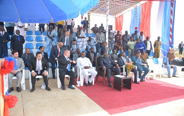 Distinguished guests and staff before parade